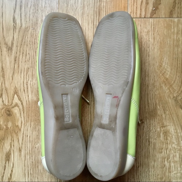 SOFTWAVES Women’s Leather Bowling Style Lace-up Shoes in Green/Cream Size 41 EU - Picture 3 of 9